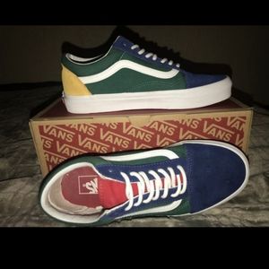 Old Skool Yacht Club Vans (Green,red,blue,yellow)